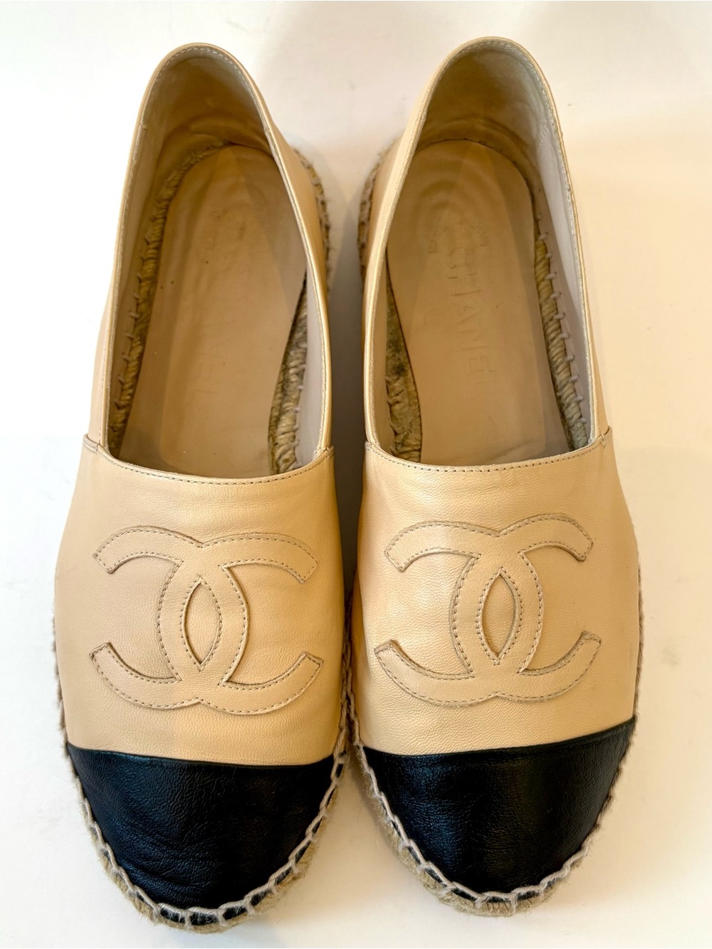 CHANEL Leather Espadrilles, Size 39 - Picture 5 of 12
